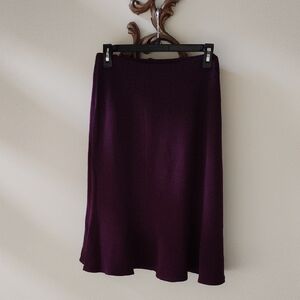 St. John Collection Deep Purple Midi Skirt